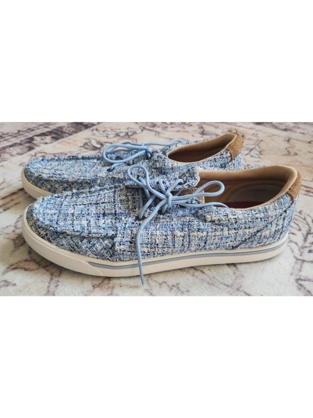Twisted X Women's Sz. 10 Blue Tweed Lace Up Shoes NWOT